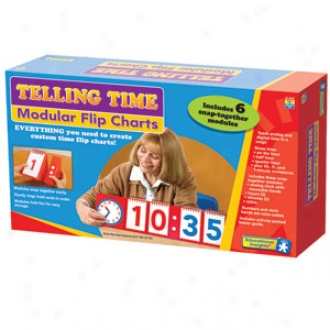 Educational Insight sTelling Time Modular Flip Charts, Ei-3242 Ages 3+