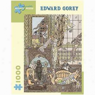 Edward Gorey Frawgge Manufacturing Co Puzzle 1000 Pcs  Ages 12 And Up