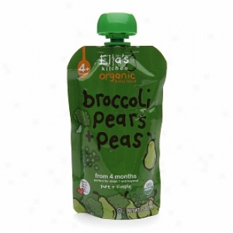 Ella's Kitchen Organized Baby Food: Broccoli, Pears + Peas, 4m+