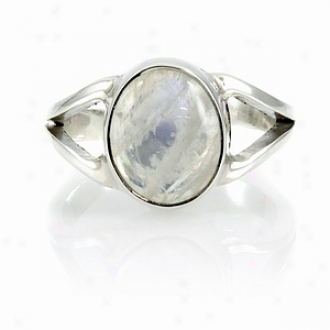 Emitations Belinda's Moonstone Ring - Sterling Silver, 10