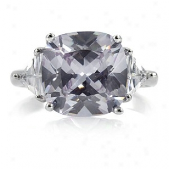 Emitations Cz Engagement Ring - Jenniffer Lopez Inspired Lavender, 6