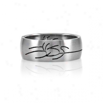Emitations Felipe's Tribal Design Stainless Steel Men's Ring, 10