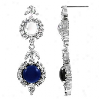 Emitations Sileny's Sapphire Cabochon Dangle Earrings, Sapphire