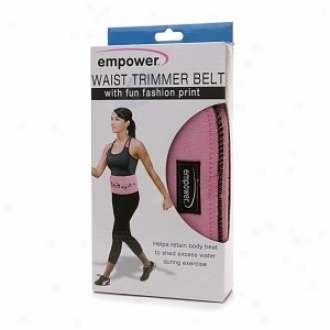 Emopwer Fashion Print Waist Trimmer Belt, Pink Ladybug