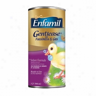 Enfamil Gentlease Infant Formula For Fussiness & Gas, Ready To Feed, 0-12 Months