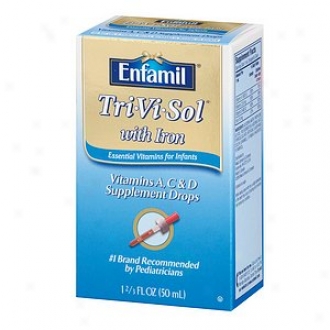Enfamil Tri-vi-soll Supplement Drops, Vitamine A, D & C With Iron Conducive to Imfants & Toddlers