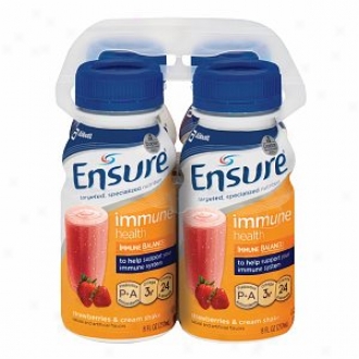 Ensure Immune Health Nutrition Shake With Immune Balance, Strawberries & Cream