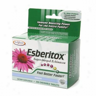 Enzymatic Therapy Esberitox Supercharged Echinacea, Chewable Tablets