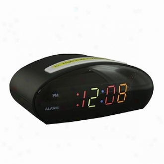 Justice Multi-colored Led Digital Alarm With Nihgtlight