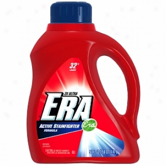 Era Lkquid Detergent, 2x Ultra, Active Stainfighter Formula, 32 Loads