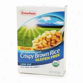 Erewhon Organic 100% Whole Grain Cereal, Gluten Free, Crispy Brown Rice