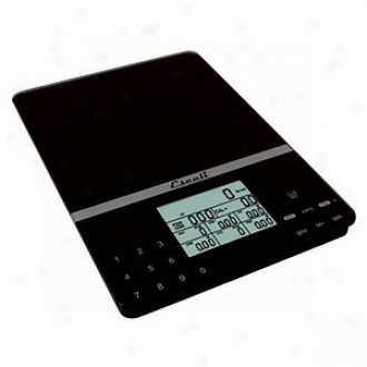 Escali Cesto Portable Nutritional Tracker Scale In Black