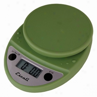 Escali Primo Digital Scale, 11 Lb / 5 Kg, Tarragon Green