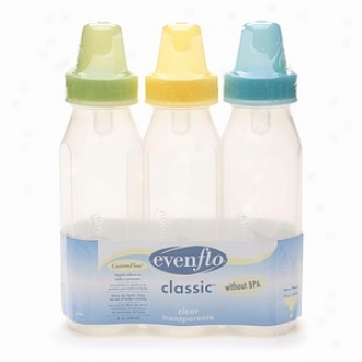 Evenflo Classic Clear Bottles, 8 Oz