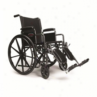 Eevrest Jennings Advantage Manual Folding Wheelchair-detach Desk Arm Swingaway Footrest