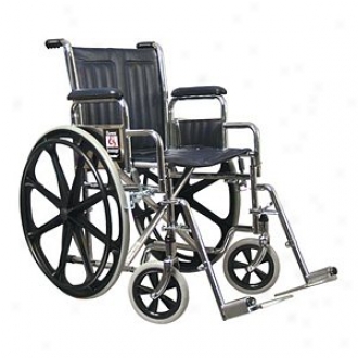 Everest Jennings Traveler Se Steel Wheelchair 16  Seat Swingway Footrest, Black