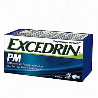 Excedrin Pm For Psin With Sleeplessness, Coated Tablets