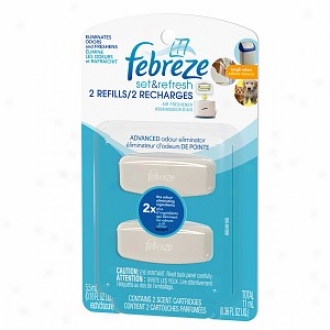 Febreze Set & Repair Air Freshner, Dual Refill, Advanced Odor Eliminator