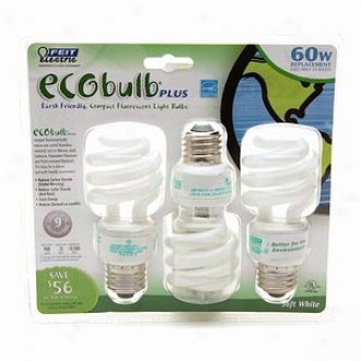 Feit Ecobulb Plus, 13 Watt Compact Fluorscent Bulbs