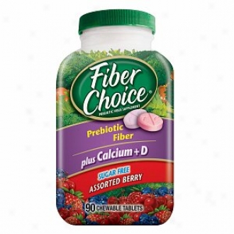 Fiber Choice Fiber Counterpart Plus Calcium, Sugar Free Assorted Berry, Chewable Tablets