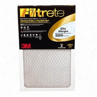 Filtrete Elite Allergen Reduction Filter, 2200 Mpr, 20x20x1