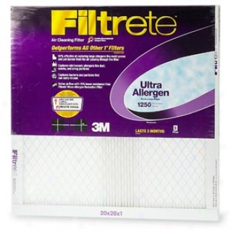 Filtrete Ultra Allergen Reductoon Filter, 1250 Mpr, 20x20x1