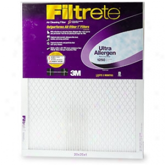 Filtrete U1tra Allergen Reduction Filter, 1250 Mpr, 20x5x1