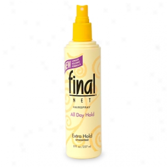 Final Net Hair Spray, Non-aerosol Extra Hold, Unscented