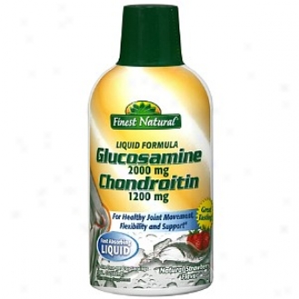 Finest Natural Glucosamine 2000mg & Chondroitin 1200mg, Strawberry