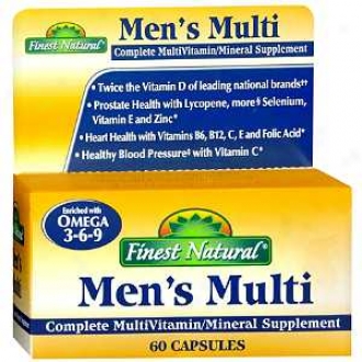 Finest Natural Men's Multi Complete Multivitamin/mineral Supply Capsule