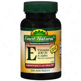 Finest Natural Vitamin E 200 Iu D-alpha Dietary Supplement Softgels
