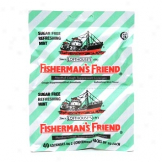 Fisherman's Friend Menthol Cough Suppressant Lozenges, Refreshing Mint