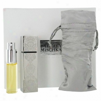Fleurs De Nuit Through  Badgley Mischka Set-parfum Purse Spray .5 O2, Parfum Refill Spraay .5 Oz, Satin Pouch For Women