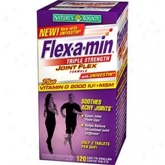 Flex-a-min Joint Flex Formula With Vitamin D 2000iu And Msm, Triple Strength, Tablets