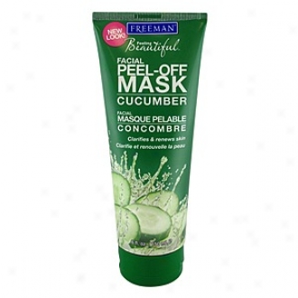 Freeman Facial Peel-off Mask, Cucumber, Skin Silkening