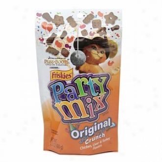 Frixkies Party Mix, Original Crunch, Chicker Liver And Turkey Flavor