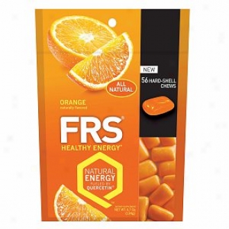 Frs Healthy Energy, All Natural Hard Shell Chews, Orange