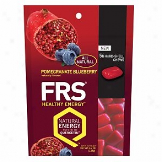 Frs Healthy Energy, All Natural Hard Shell Chews, Pomegranate Blueberry