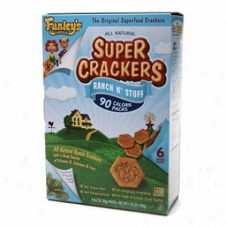 Funley's Deliciious Super Crackers Ranch N` Stuff, Snack Packs, Superfood Spinach