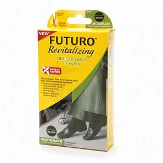 Futuro Revitalizing Trouser Socks For Women, Moderate, Mean average Black