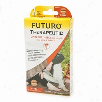Futuro Therapeutic Support Open Toe/heel, Knee High, Fixed Condensation, Beige, M
