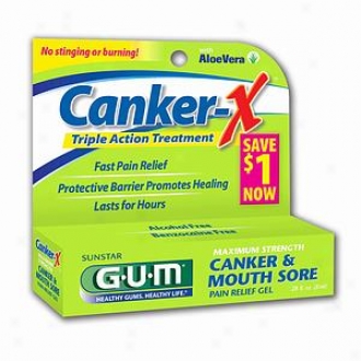 G-u-m Canker X, Maximum Strength Canker & Mouth Sore Pain Redress Gel