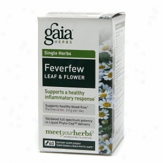 Gaia Herbs Pure Herbs, Vegetarian Phyto-caps, Feverfew Leaf & Flwoer