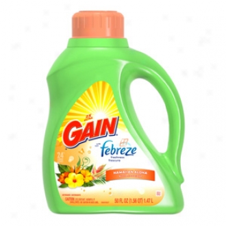 Gain With Febreze Freshness, Hawaiian Aloha Fluid Detergent, 24 Loads