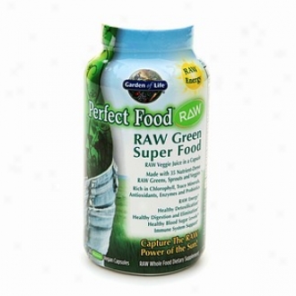Garden Of Life Perfect Food Raw, Green Super Food Vegan Capsules