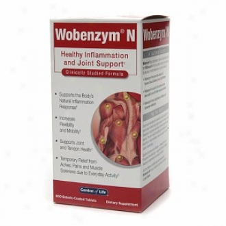 Garden Of Life Wobenzym N, Joint Support, Enteric Coated Tablets