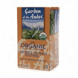 Garden Of The Andes Organic Herb Tea, Lemon Verbena/stomach Smoother