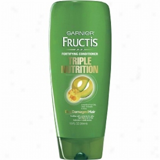 Garnier Fructis Haircare Triple Nutrition Fortifyiny Cream Conditioner, Dry To Over-dridd Or Damaged Hair