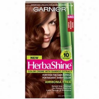 Garnier Herbashine Color Creme With Bamboo Extract, Copper Mahogany Brown 645