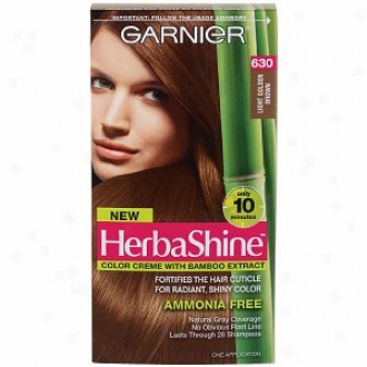 Garnier Herbashine Color Creme With Bamboo Extract, Light Golden Brown 630